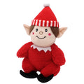 Zippy Paws Holiday Cheeky Chumz Elf Dog Toy | Front Image of Plush Elf Dog Toy