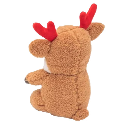 Zippy Paws Holiday Cheeky Reindeer Dog Toy