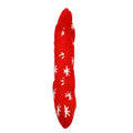 Zippy Paws Holiday Jigglerz Festive Bone Dog Toy | Side Image of Red Plush Bone