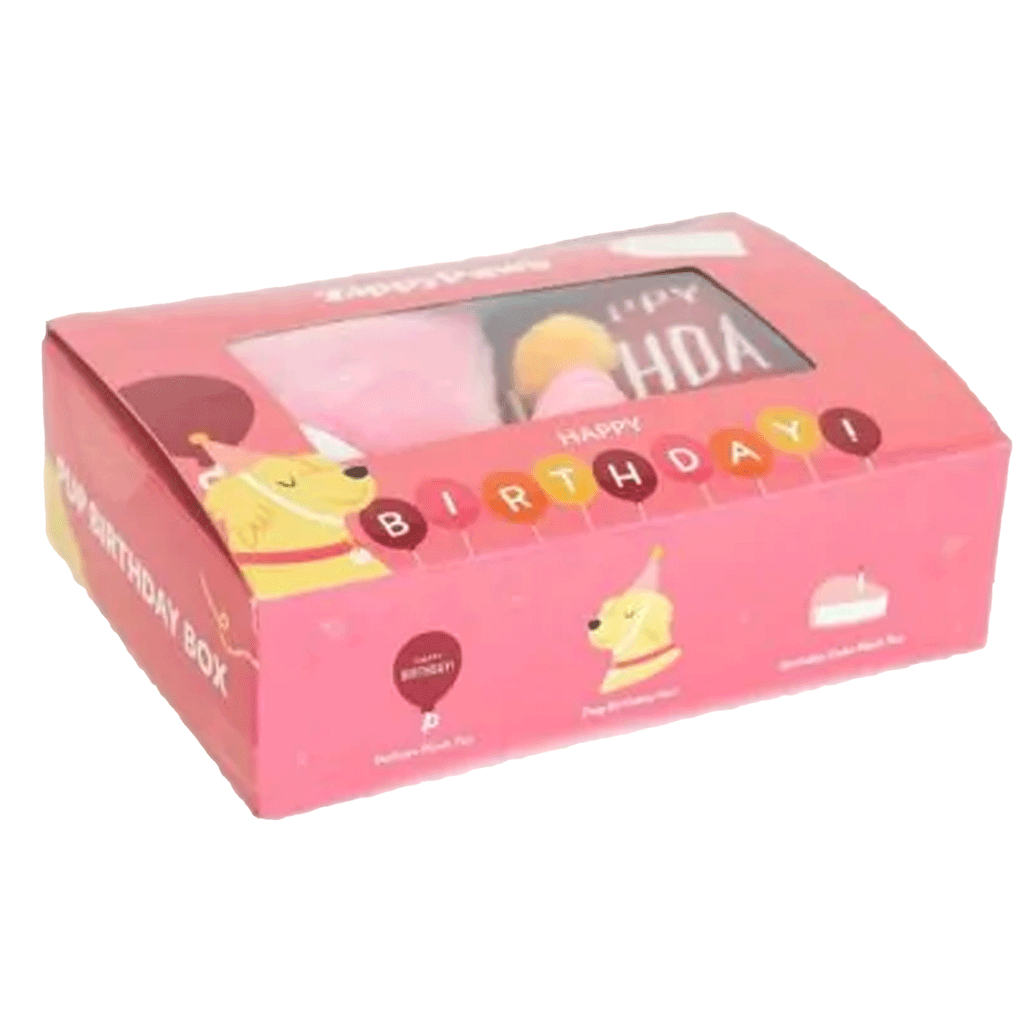 Zippy Paws Pink Birthday Box Dog Toys