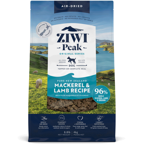 Ziwi Air-Dried Mackerel & Lamb Dog Food | Front Image of Mackerel & Lamb 8.8lb