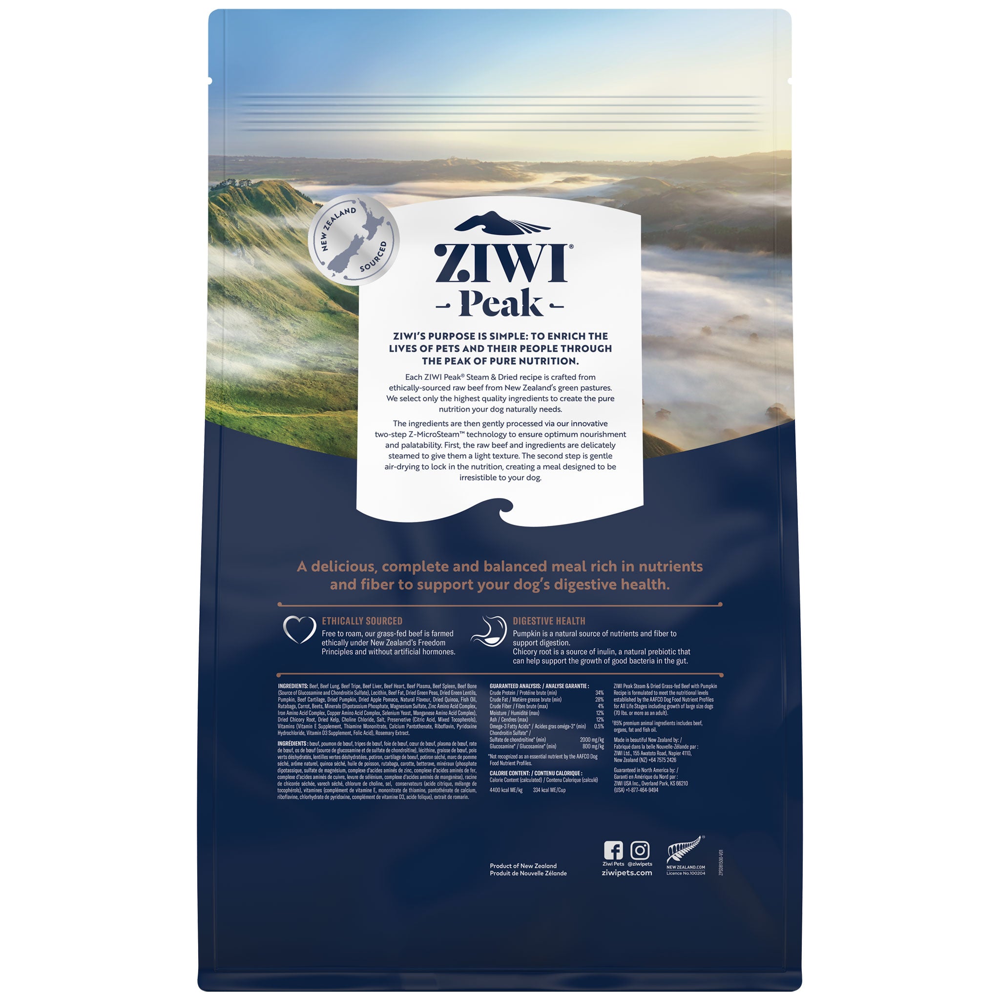 Ziwi Peak Steam & Dried Beef Dog Food – HEALTHY SPOT