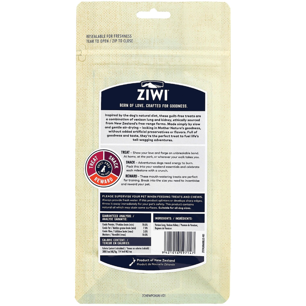 Ziwipeak venison best sale treats