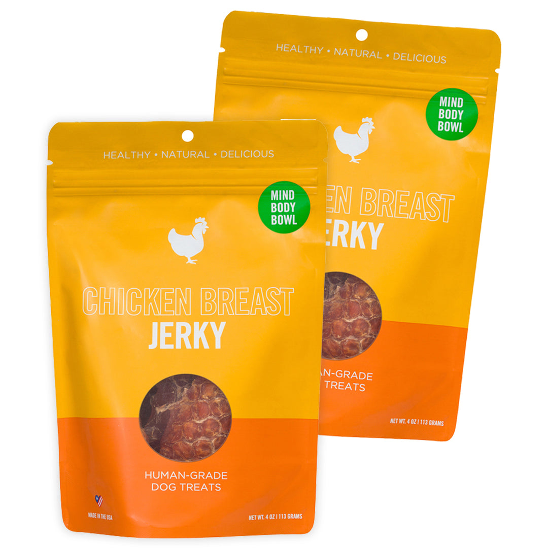 MIND BODY BOWL Smoked Chicken Jerky Dog Treats 2Pack HEALTHY SPOT