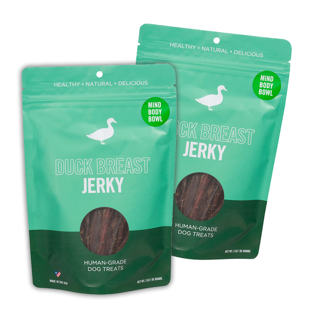 MIND BODY BOWL Smoked Duck Jerky Dog Treats 2-Pack