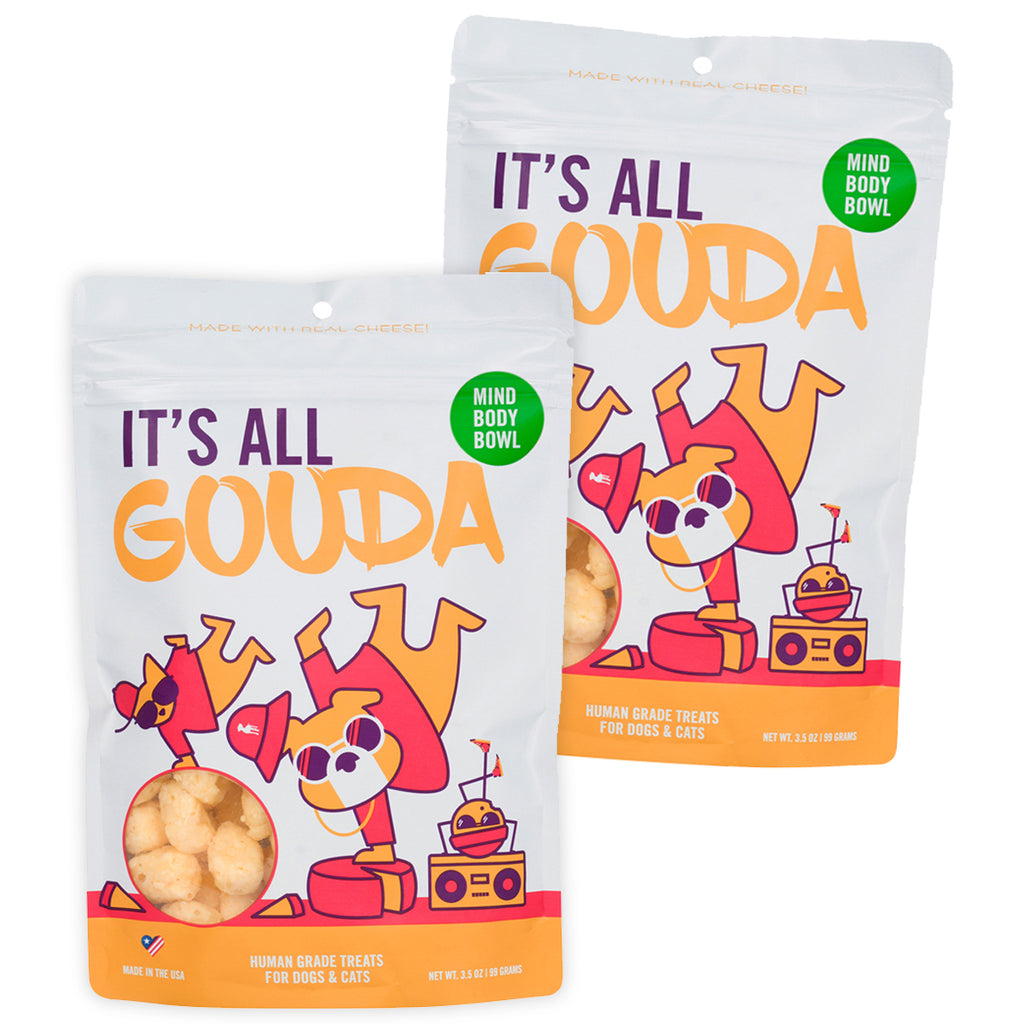MIND BODY BOWL It's All Gouda Cheese Dog & Cat Treats 2-Pack