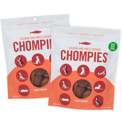 MIND BODY BOWL Chompies Salmon & Sweet Potato Dog Treats 2-Pack