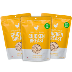 MIND BODY BOWL Freeze-Dried Chicken Breast Treats 3-Pack