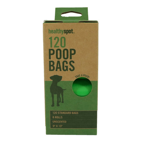 Healthy Spot Unscented Poop Bags - 8 Roll Pack