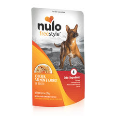 Nulo FreeStyle Meaty Toppers Chicken, Salmon & Carrot Dog Food Topper