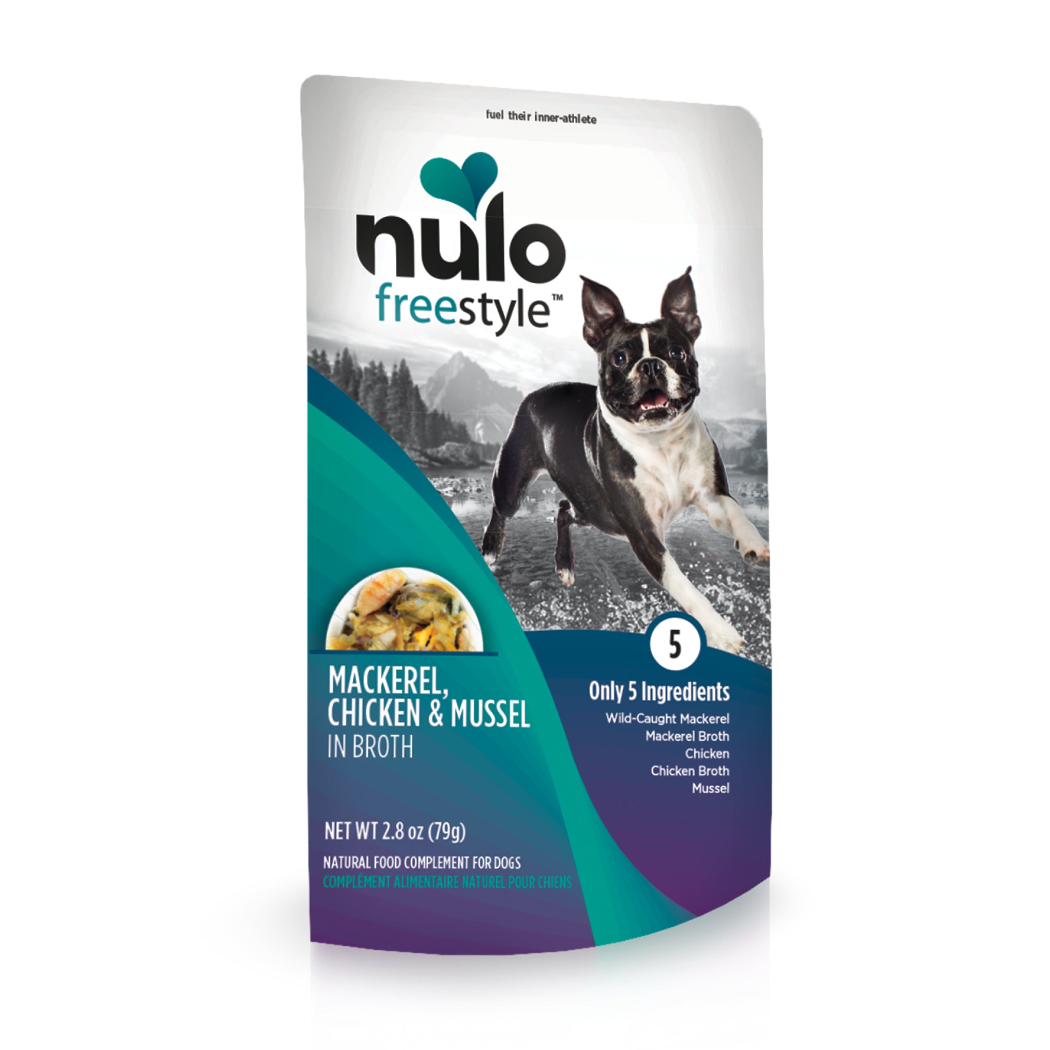 Nulo FreeStyle Meaty Toppers Mackerel Chicken Mussel Dog Food