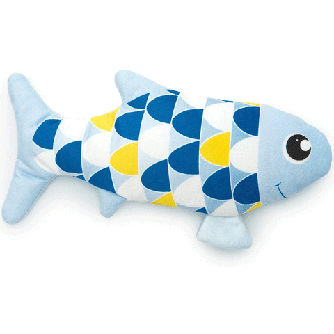Catit Blue Groovy Fish Interactive Cat Toy, Front Image of Blue Fish Toy