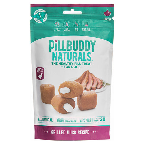 Complete Natural Nutrition | Pill Buddy Naturals Duck Dog Supplements | Bag Front