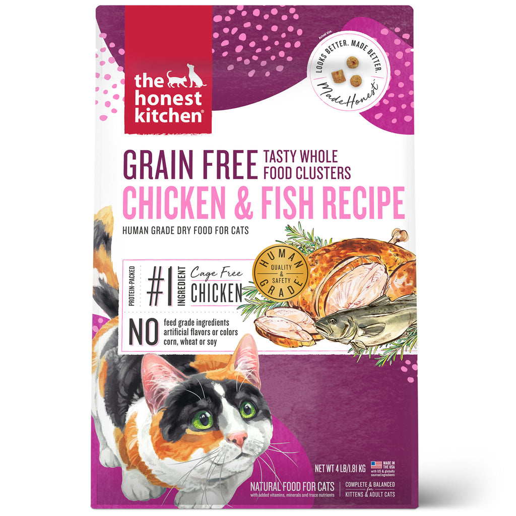 Honest Kitchen Grain Free Clusters Chicken & Whitefish Dry Cat Food