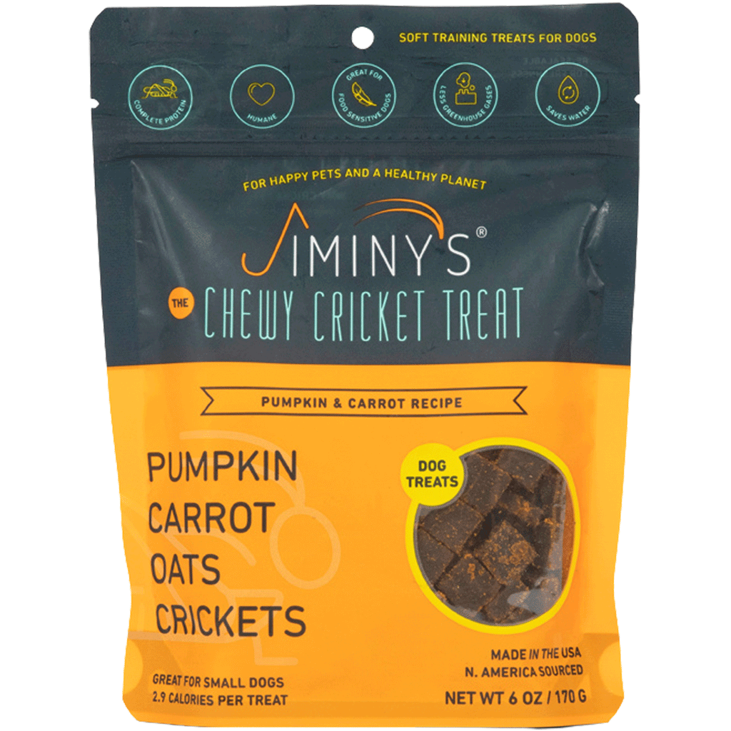 Jiminy's Cricket Cookie Pumpkin & Carrot Training Dog Treats - 6 oz