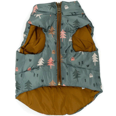 Lucy & Co. Take a Hike Reversible Puffer Vest for Dogs