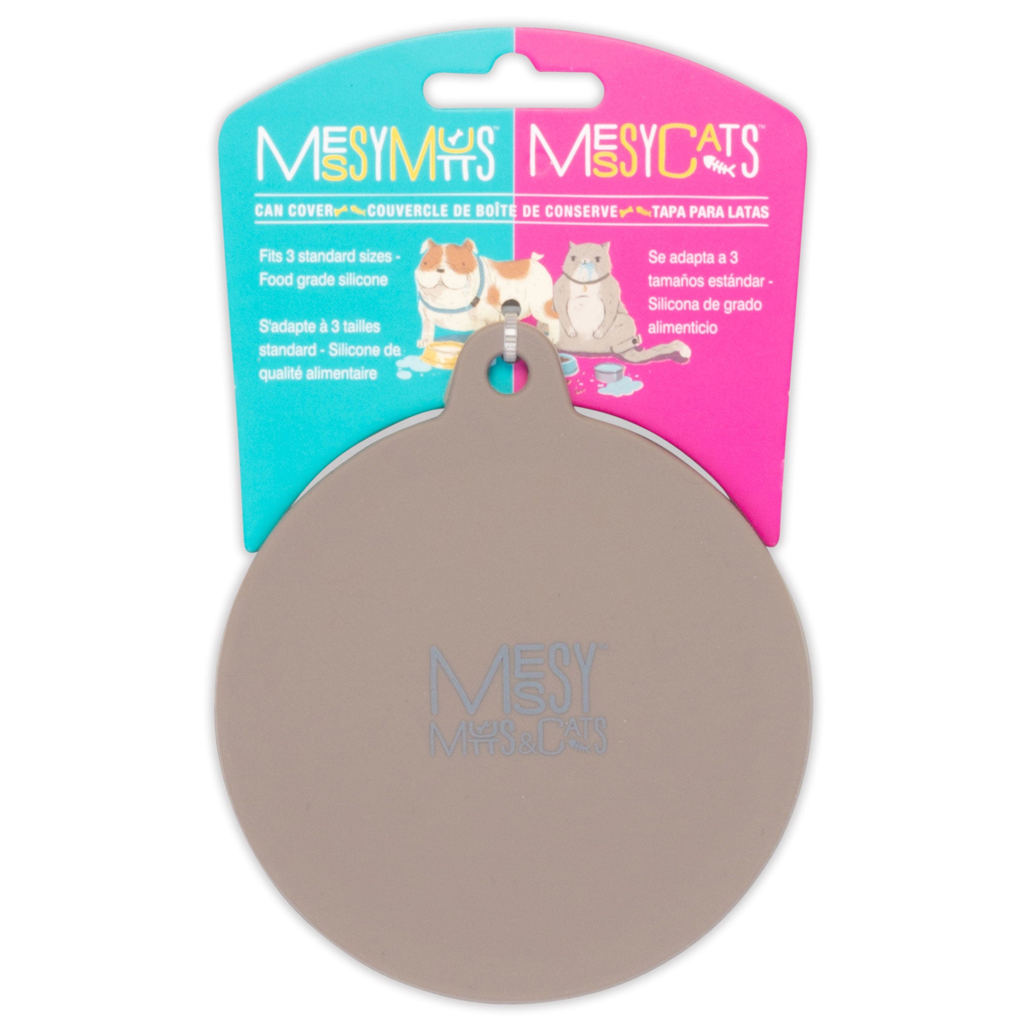 Messy Mutts Large Silicone Mat Light Grey