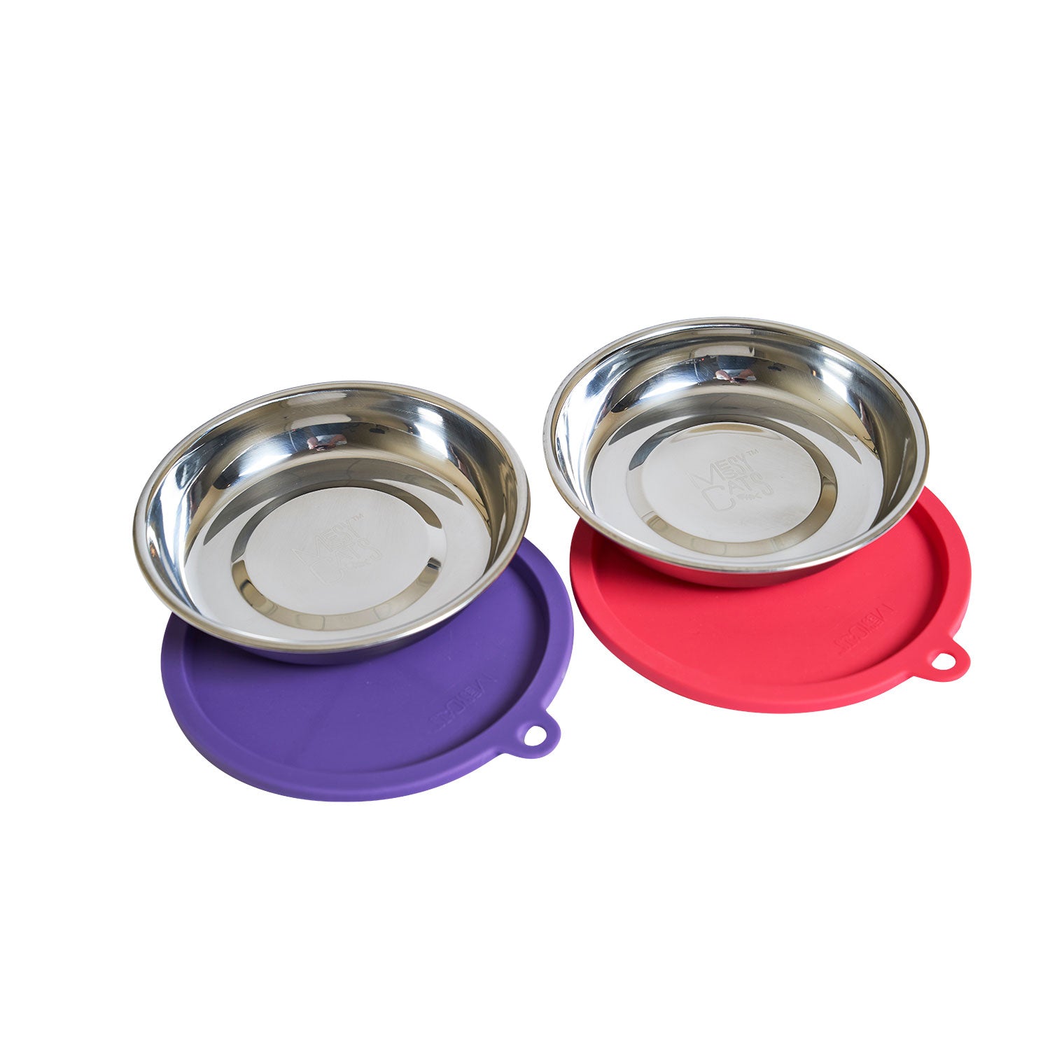 Messy Cats Stainless Steel Box Set Cat Bowls HEALTHY SPOT