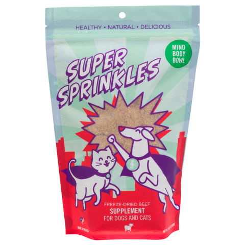 Mind Body Bowl Super Sprinkles Freeze-Dried Beef Mealtime Supplement