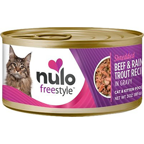 Nulo Freestyle Beef & Rainbow Trout Wet Canned Cat Food