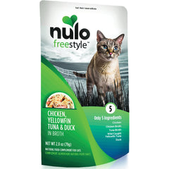 Nulo FreeStyle Meaty Toppers Chicken, Yellowfin Tuna & Duck Cat Food Topper