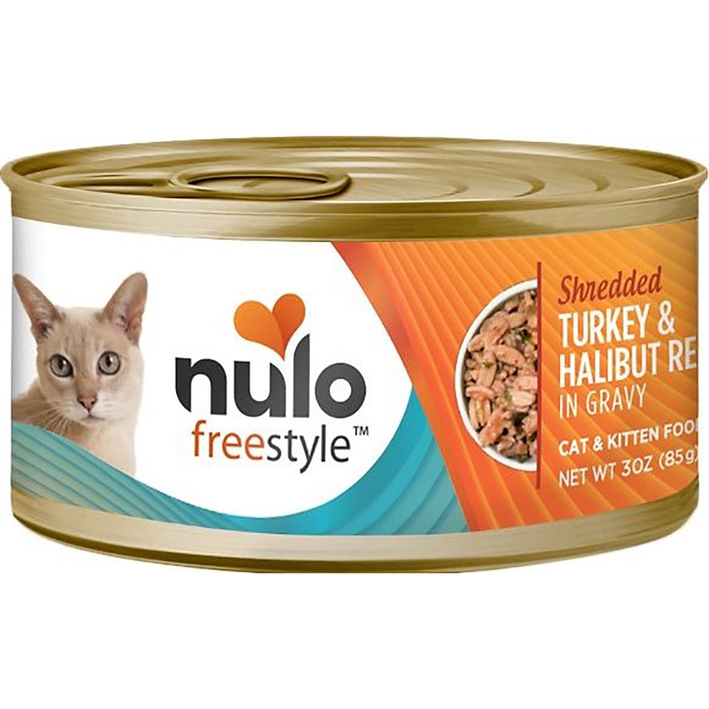 Nulo FreeStyle Shredded Turkey & Halibut Wet Canned Cat Food