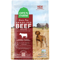 Open Farm Grass-Fed Beef Dry Dog Food, Front Image of Red Dog Food Bag