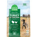 Open Farm Homestead Turkey & Chicken Dry Dog Food, Front Image of Green Bag of Dog Food
