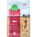 Open Farm Homestead Wild Caught Salmon Dry Dog Food, Front Image of Red Bag of Dog Food