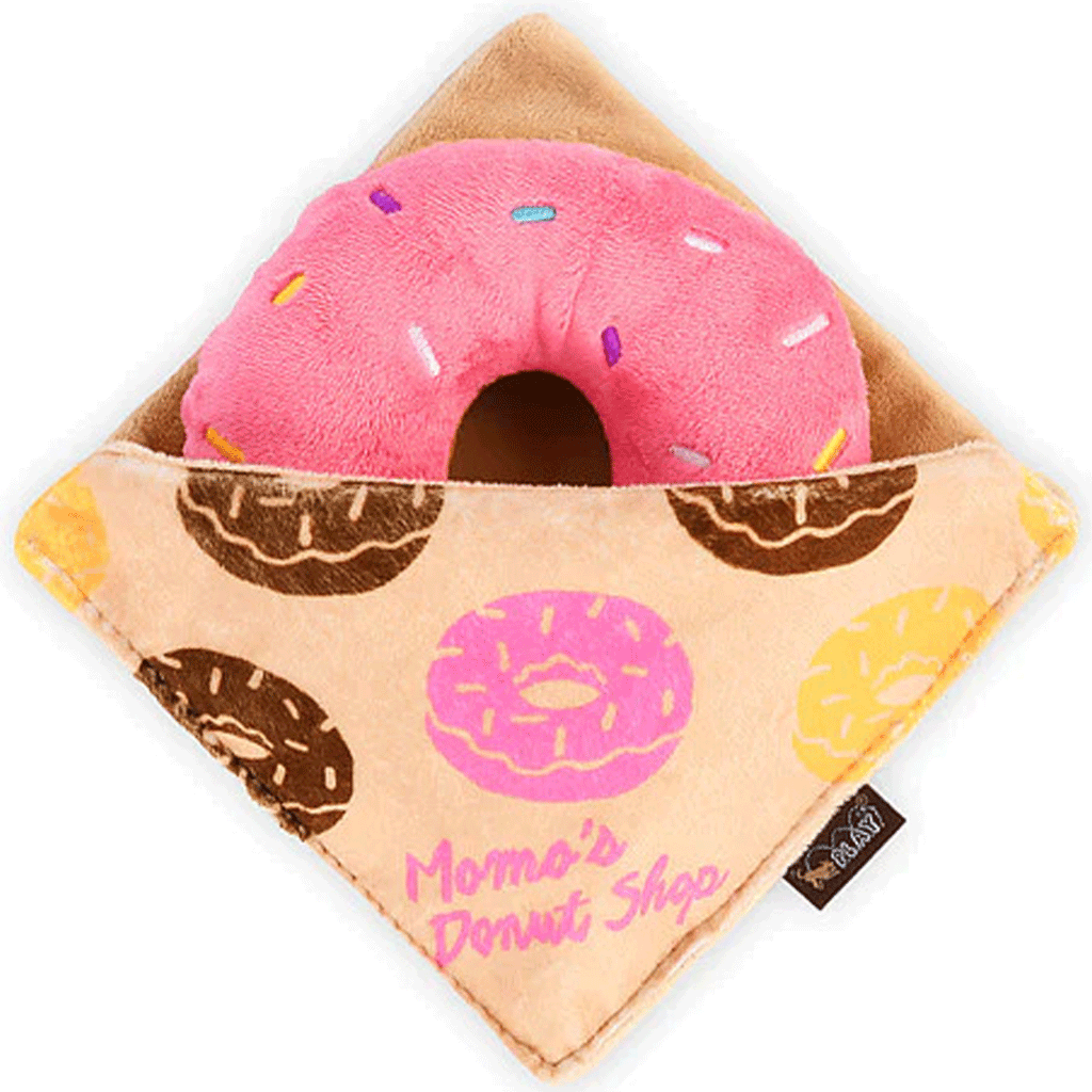 Donut store dog toy