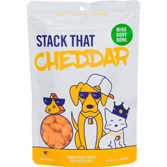 MIND BODY BOWL Stack That Cheddar Cheese Dog & Cat Treats - 3.5oz