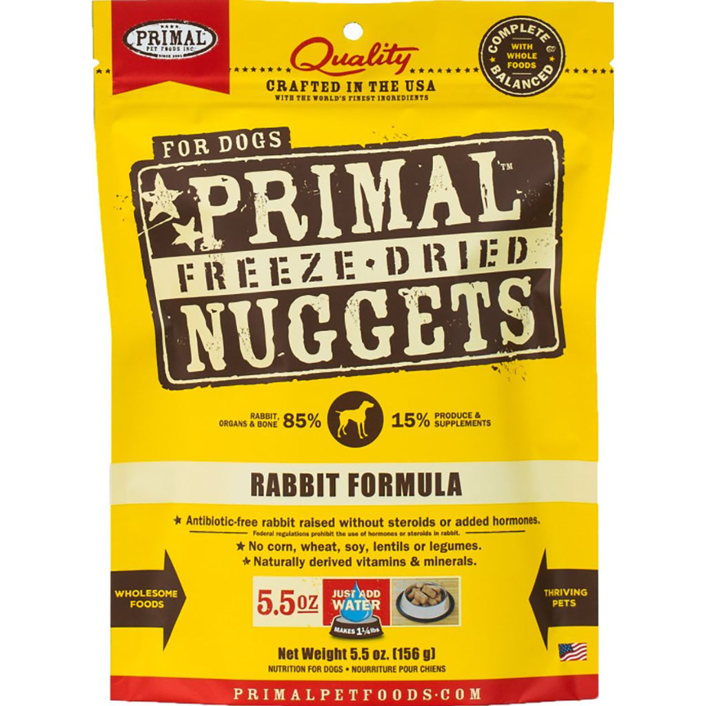 Primal Freeze-Dried Rabbit Formula Dog Food - 5.5oz