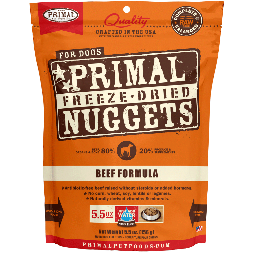 Primal Freeze-Dried Beef Formula Dog Food