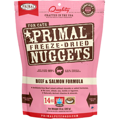 Primal Freeze-Dried Beef & Salmon Formula Cat Food - 14oz