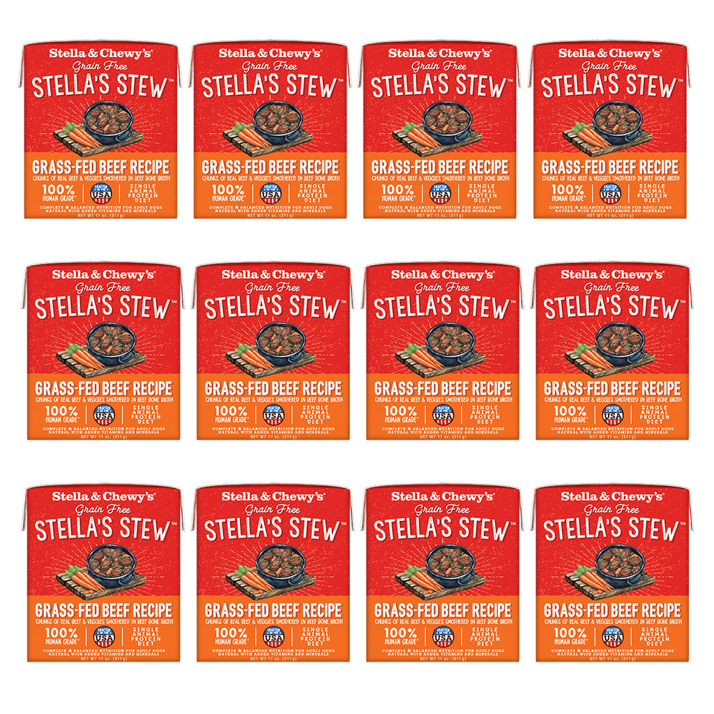 Stella & Chewy's Grass-Fed Beef Recipe Dog Stew 11oz 12-Pack