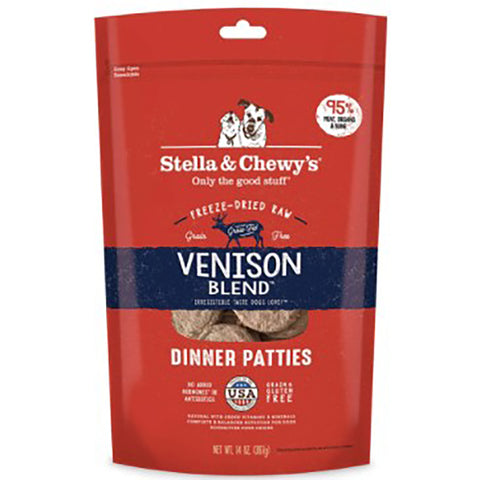 Stella & Chewy's Venison Blend Freeze-Dried Dinner Patties Dog Food - 14oz