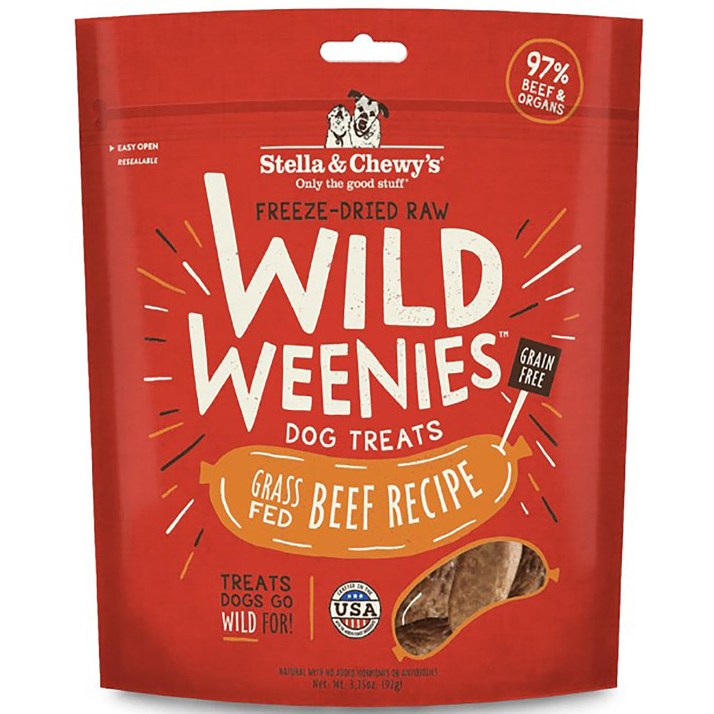 Stella & Chewy's Grass-Fed Beef Wild Weenies Dog Treats - 3.25oz