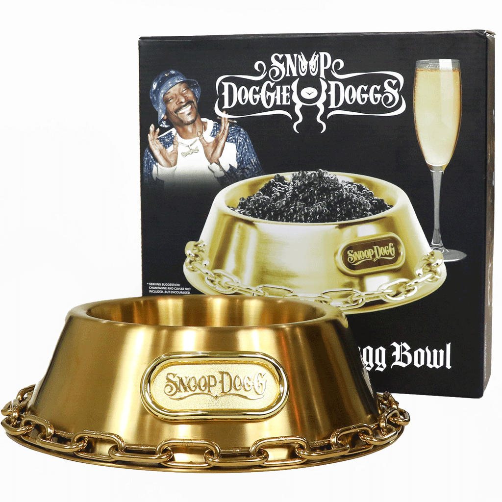Snoop Doggie Doggs Off the Chain Dog Bowl - Gold