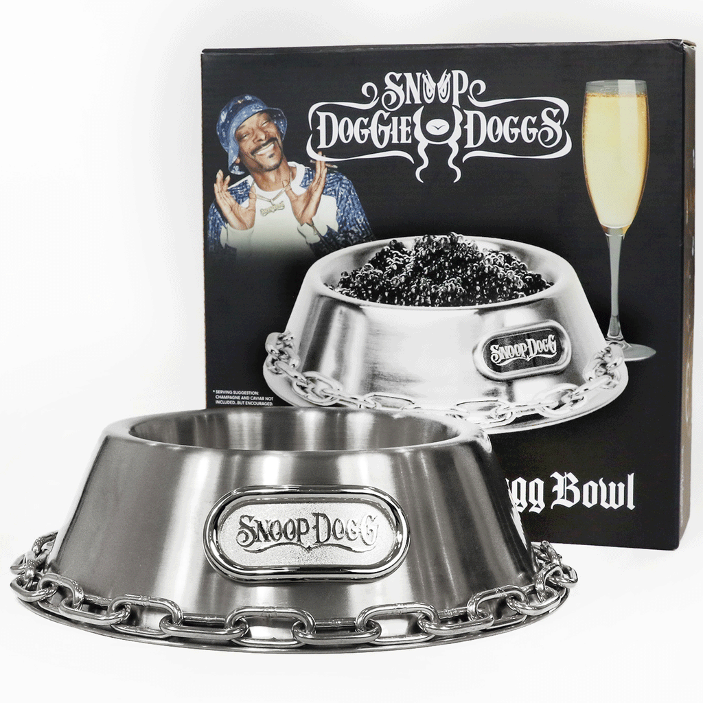 Snoop Doggie Doggs Off the Chain Dog Bowl - Silver
