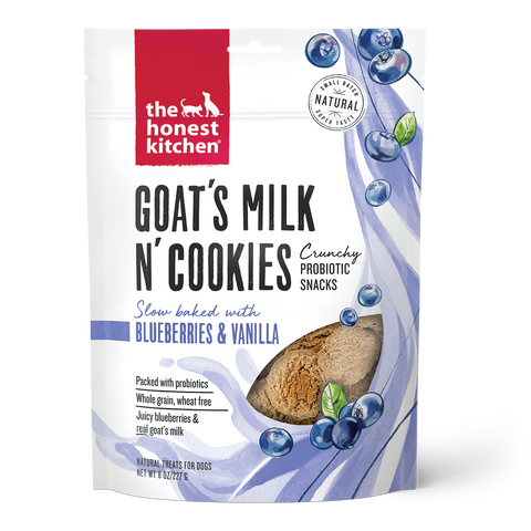 The Honest Kitchen Goat's Milk N' Cookies Blueberries & Vanilla Dog Treats