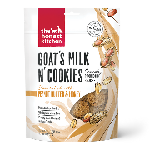 The Honest Kitchen Goat's Milk N' Cookies Peanut Butter & Honey Dog Treats