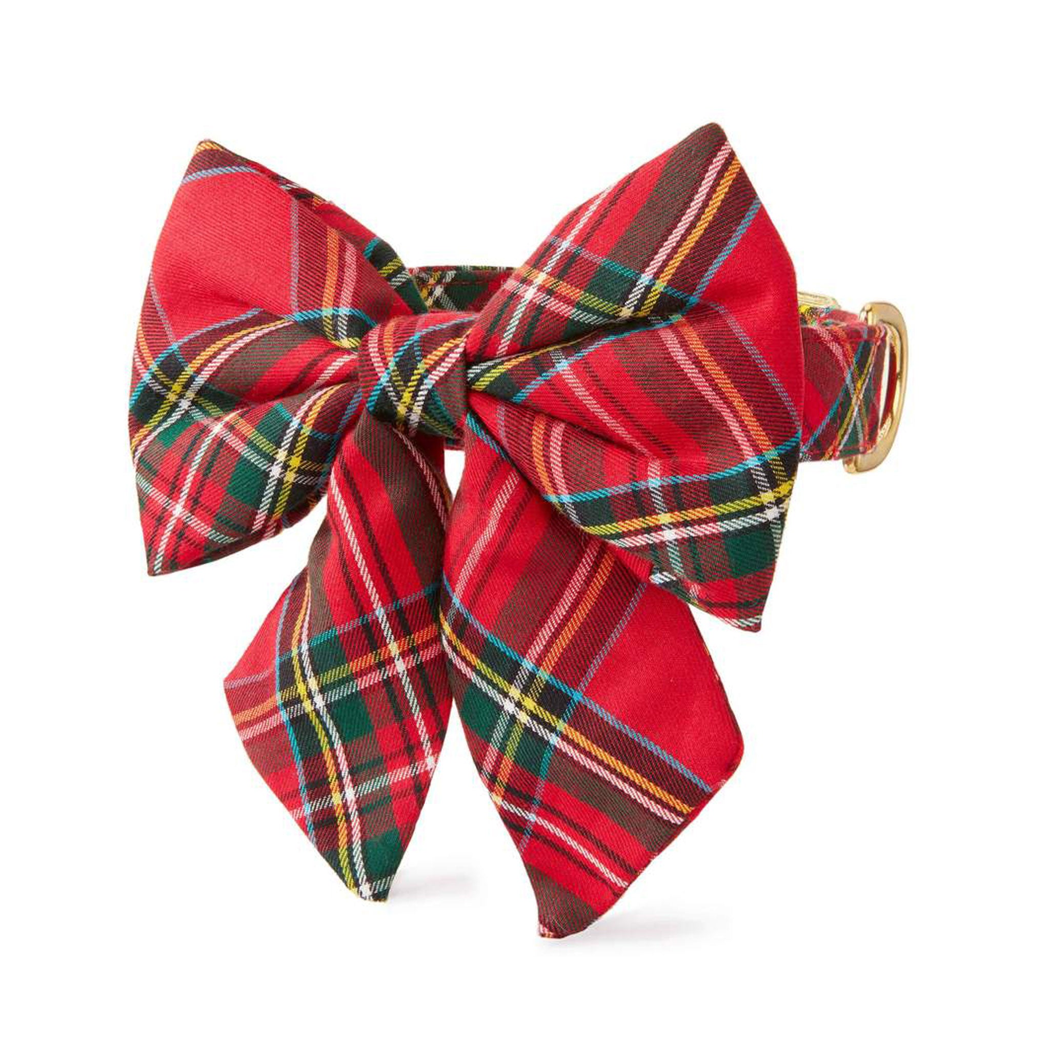 The Foggy Dog Tartan Plaid Dog Collar w Lady Bow