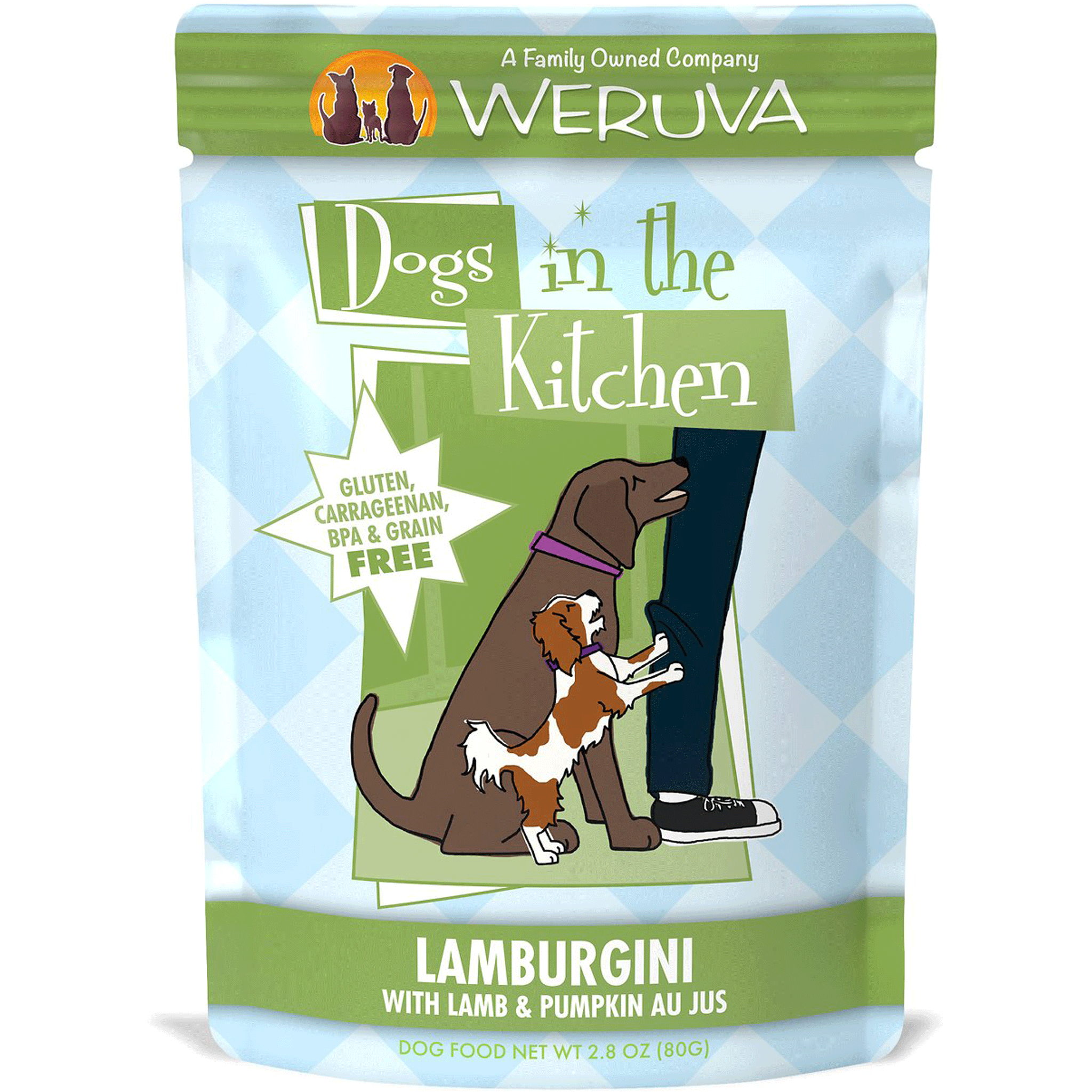 Weruva DITK Lamburgini Dog Pouch 2.8 oz HEALTHY SPOT