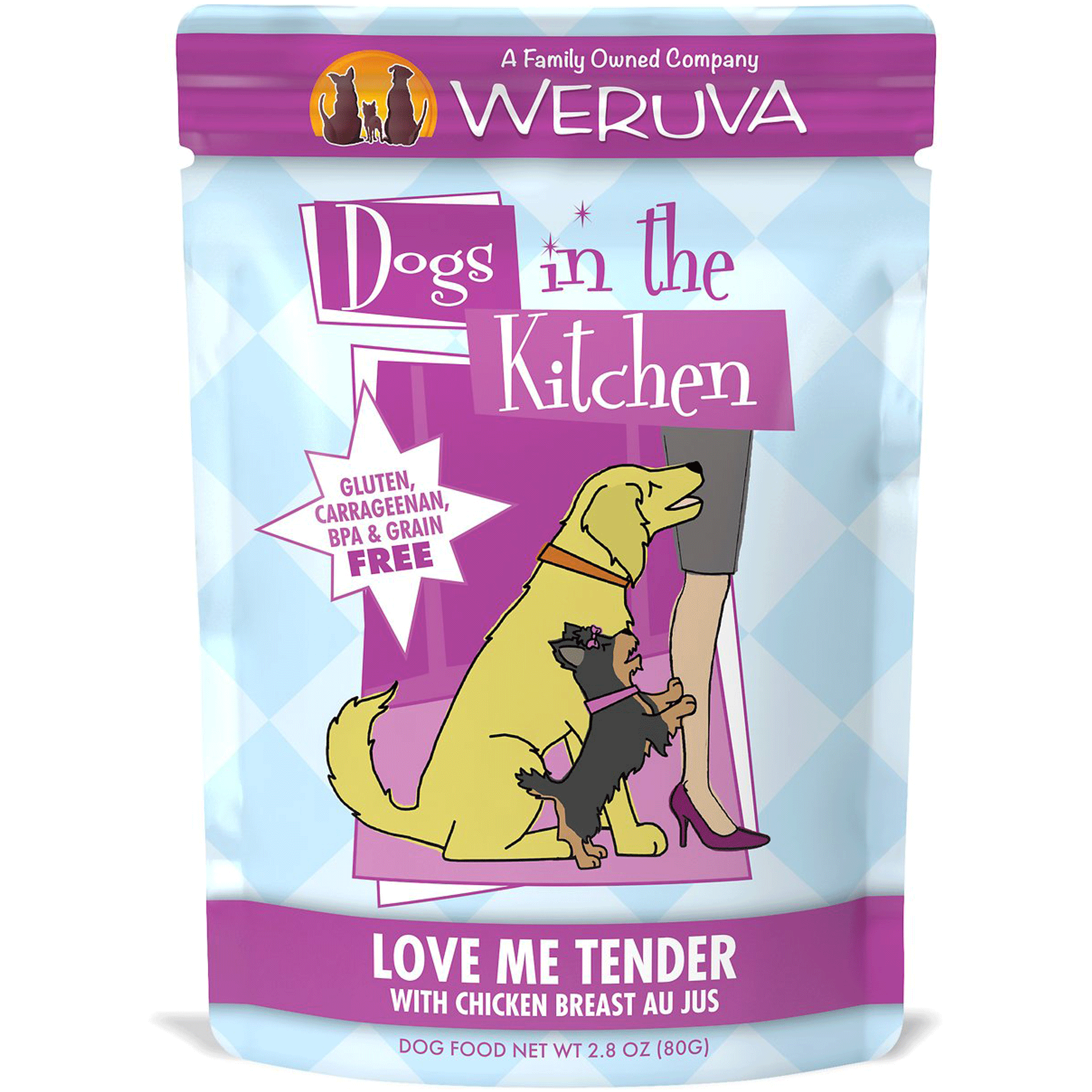 Weruva DITK Love Me Tender Dog Pouch 2.8 oz HEALTHY SPOT