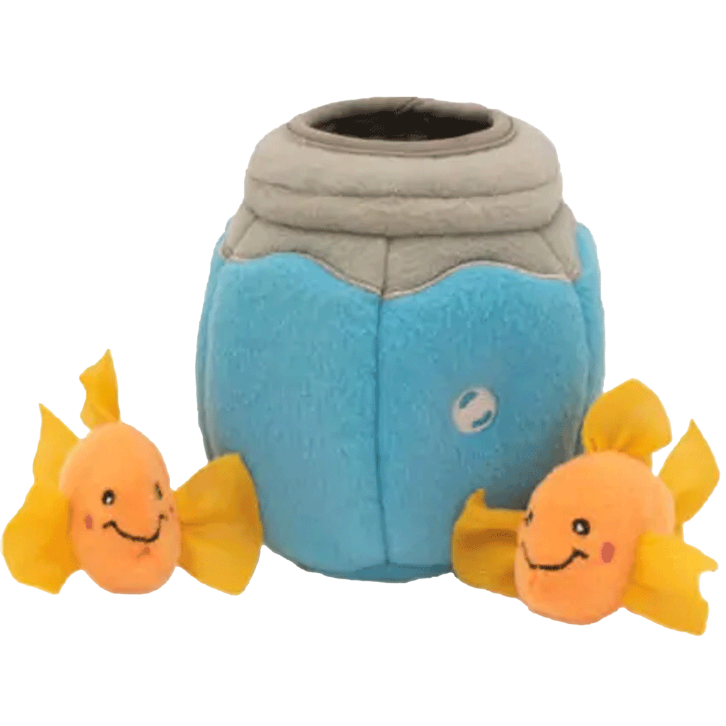 Stuffed animal outlet fish bowl