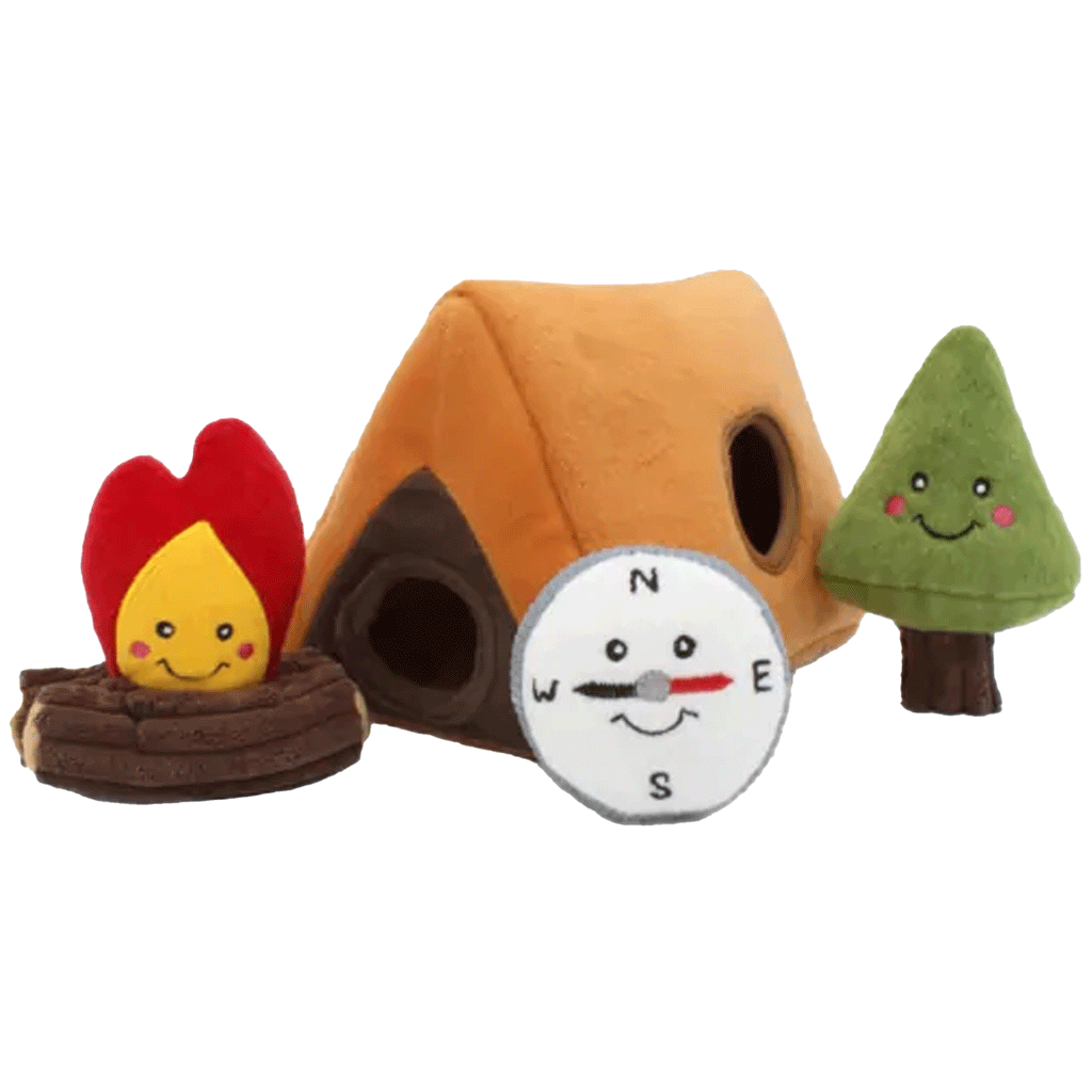 Zippy Paws Camping Tent Burrow Dog Toy